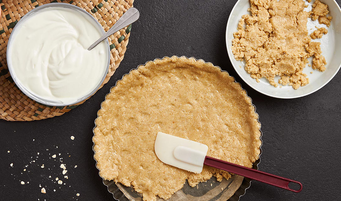 Massa para base de tarte em tarteira