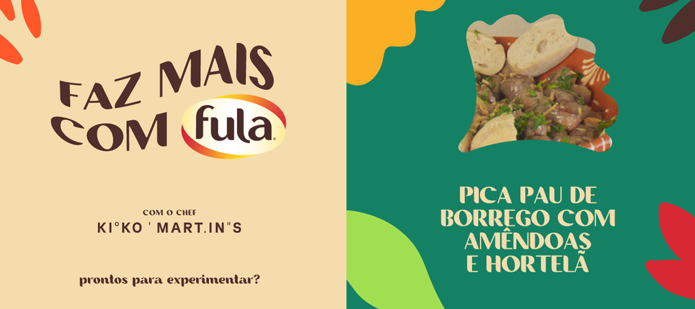 Pica Pau de Borrego com Amêndoas e Hortelã