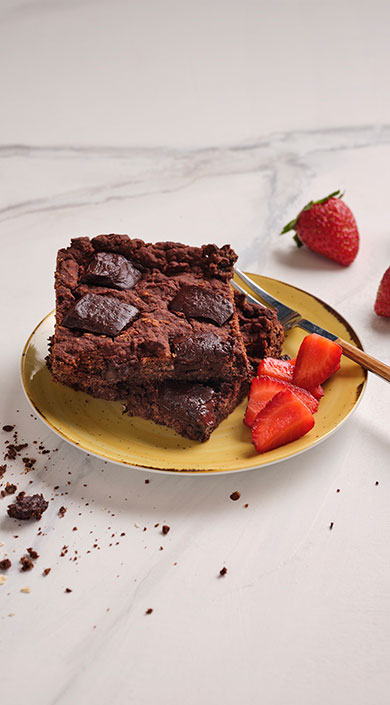 Receita de Brownie de Chocolate e Feijão