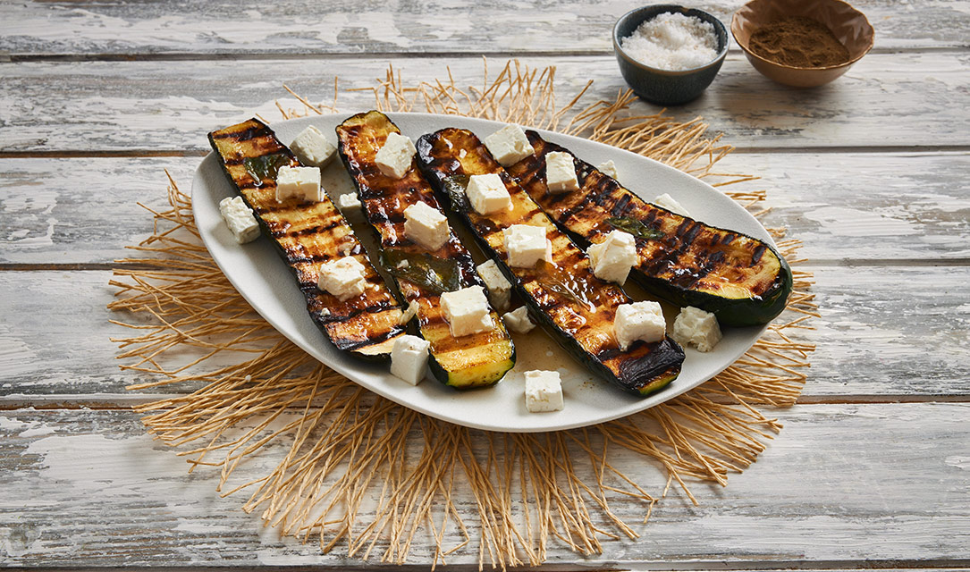 Salada de curgete grelhada