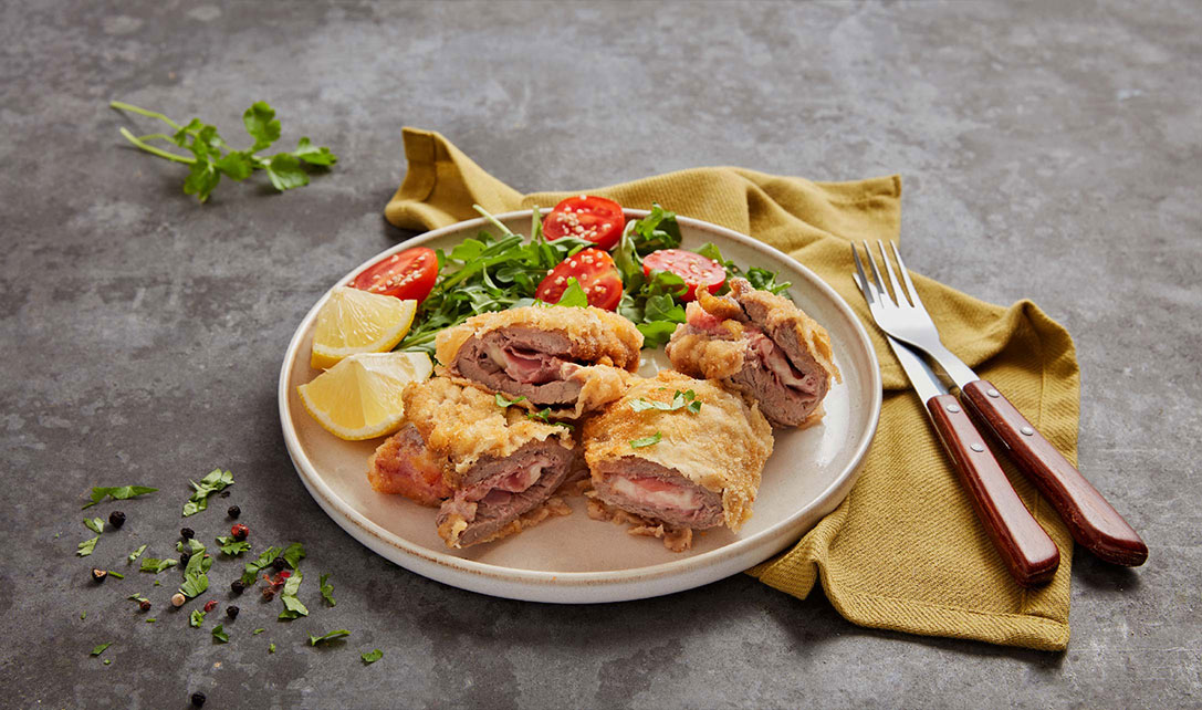 Cordon Bleu com salada