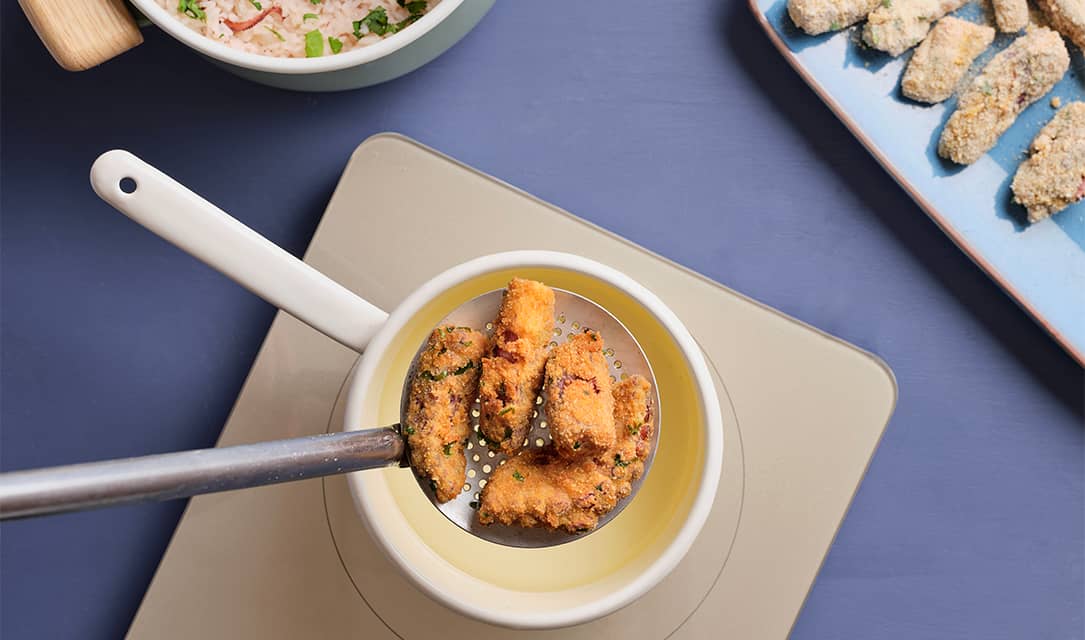 Filetes de Polvo a fritar em óleo Fula