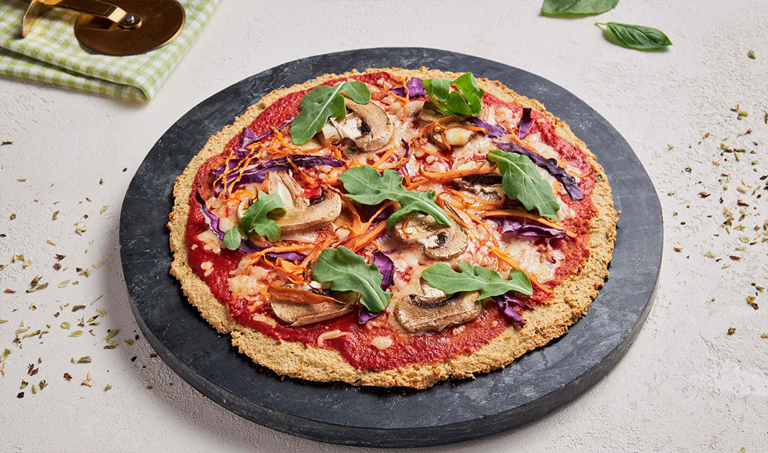 Fula - Uma base de pizza saudável: Base de Pizza de Couve-Flor