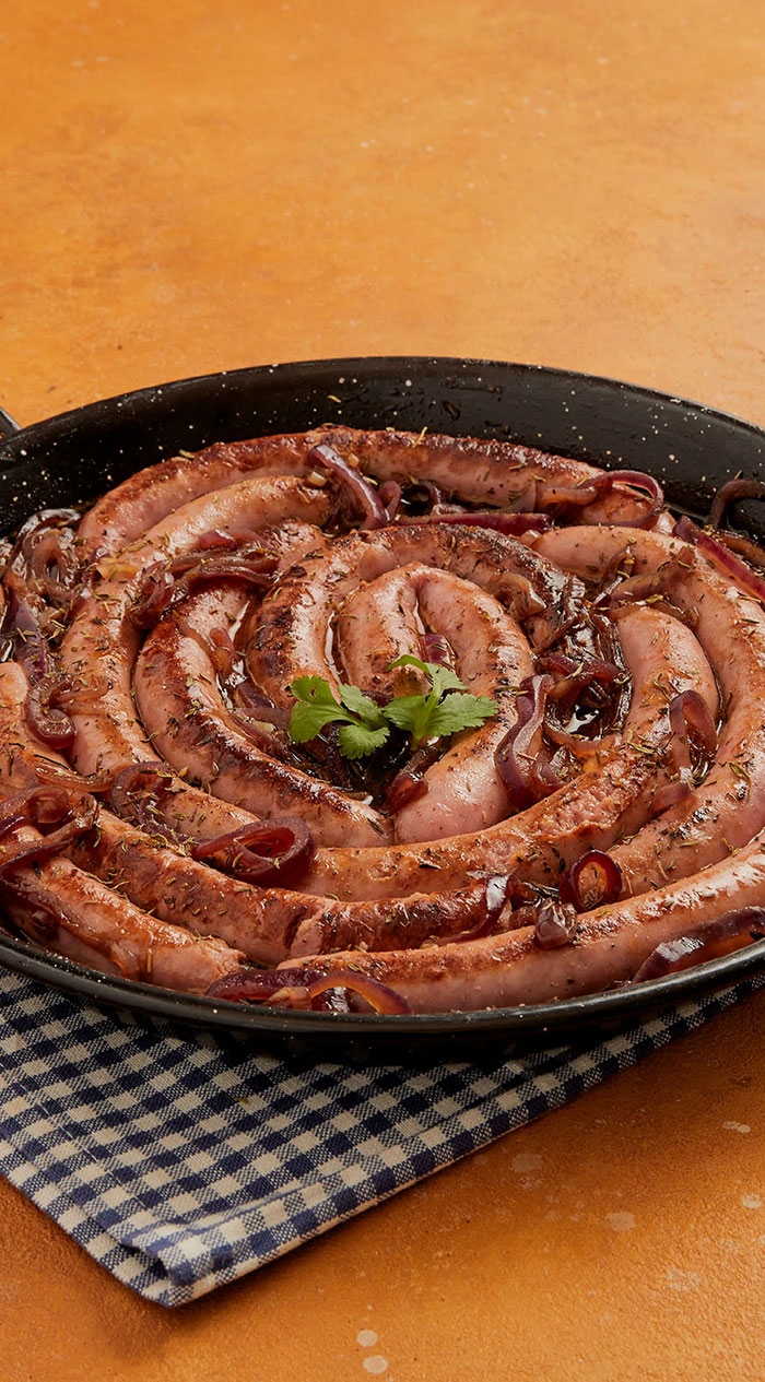 Receita de Salsichas frescas na frigideira