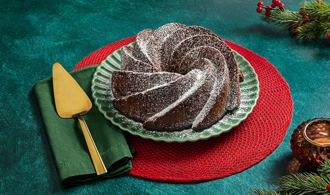 Bolo de mel de Natal