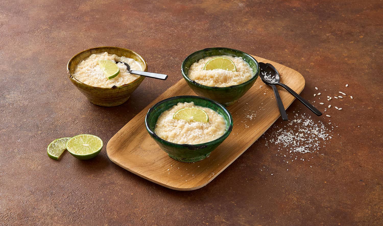 Arroz doce cremoso com toque de coco