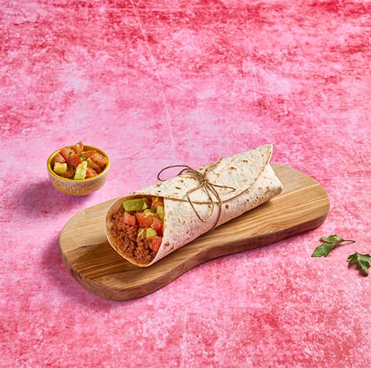 Burrito de carne picada