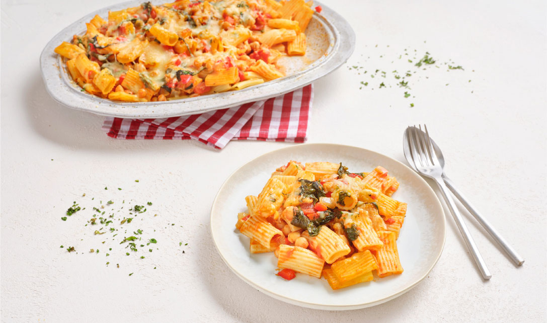 Receita de massa de grão gratinada