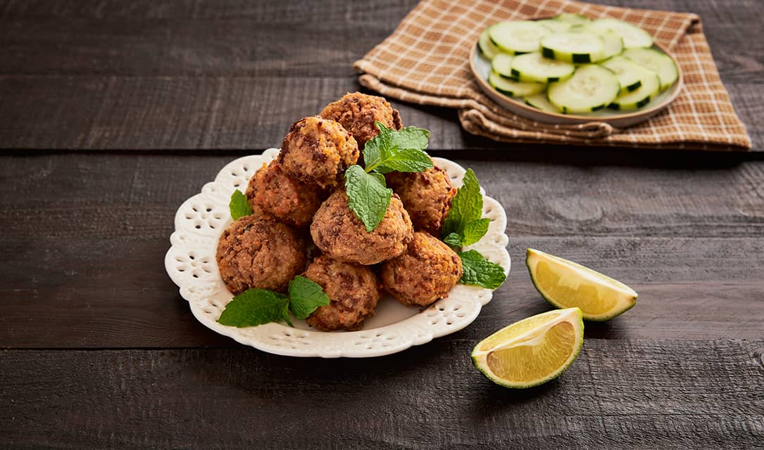 Fula - Receita de Quibe Frito com Salada de Pepino
